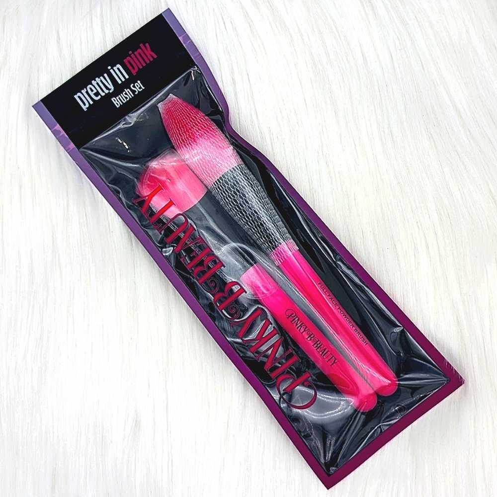 🔴 PINKY B Pretty in Pink Brush Set